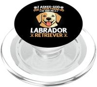 I Asked God for A True Friend So He Sent Me A Labrador PopSockets PopGrip pour MagSafe