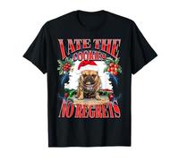 I Ate The Cookies Funny Christmas Cookies Bouledogue français T-Shirt