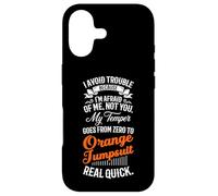 I Avoid Trouble Because I'm Afraid of Me Not You Humour Funny Coque pour iPhone 17