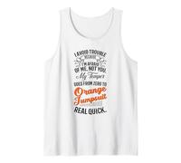 I Avoid Trouble Because I'm Afraid of Me Not You Humour Funny Débardeur
