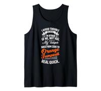I Avoid Trouble Because I'm Afraid of Me Not You Humour Funny Débardeur