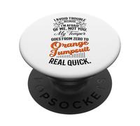 I Avoid Trouble Because I'm Afraid of Me Not You Humour Funny PopSockets PopGrip Adhésif