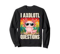 I Axolotl Questions Adults Youth Kids Retro Axolotl Novelty Sweatshirt