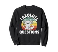 i axolotl questions enfants filles femmes garçons salamandre mexicaine Sweatshirt