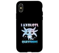 I Axolotl Questions for Lover Cute Axolotl Aquarelle Effet Coque pour iPhone X/XS