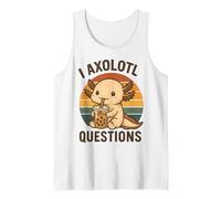 I Axolotl Questions Retro Sunset Bubble Milk Tea Lover Kids Débardeur