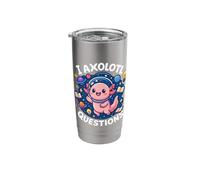 I Axolotl Questions Space Galaxie Astronaute Animal Mignon Enfants Gobelet isotherme en acier inoxydable double paroi