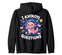 I Axolotl Questions Space Galaxie Astronaute Animal Mignon Enfants Sweat à Capuche