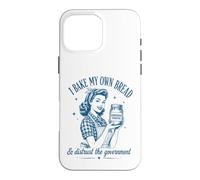 I Bake My Bread & Distrust Government Levain Pain Baker Coque pour iPhone 16 Pro Max