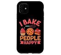 I Bake People Happy Cupcake Cookie Joy Coque pour iPhone 11