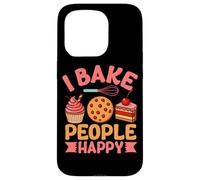 I Bake People Happy Cupcake Cookie Joy Coque pour iPhone 15 Pro