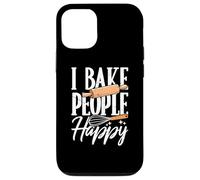 I Bake People Happy Kitchen Lover Funny Baking Pun Bakery Coque pour iPhone 12/12 Pro