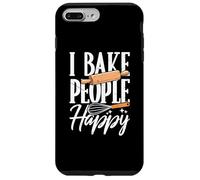 I Bake People Happy Kitchen Lover Funny Baking Pun Bakery Coque pour iPhone 7 Plus/8 Plus