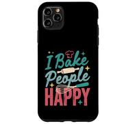 I Bake People Happy Pastry Chef Cake Cookie Bake Happy Bake Coque pour iPhone 11 Pro Max