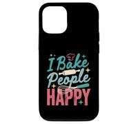 I Bake People Happy Pastry Chef Cake Cookie Bake Happy Bake Coque pour iPhone 12/12 Pro