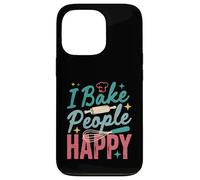 I Bake People Happy Pastry Chef Cake Cookie Bake Happy Bake Coque pour iPhone 13 Pro