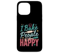 I Bake People Happy Pastry Chef Cake Cookie Bake Happy Bake Coque pour iPhone 13 Pro Max