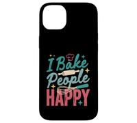 I Bake People Happy Pastry Chef Cake Cookie Bake Happy Bake Coque pour iPhone 14 Plus