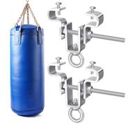 I Beam Clamp Sac de frappe suspendu et gants, support de sac de boxe en acier, sac de frappe rempli lourd ensemble de gants de boxe support MMA Pad Punching Kick pour système de support industriel