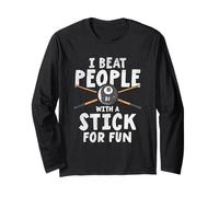 I Beat People with A Stick Queue de Billard Américain Joueur Manche Longue