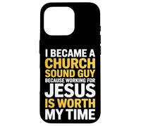 I Became A Church Sound Guy Ingénieur Audio Coque pour iPhone 16 Pro