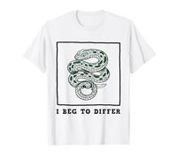 I Beg to Differ Serpent Vert Couteau T-Shirt