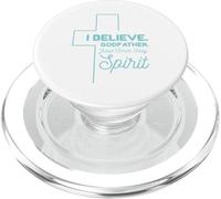 I Believe Godfather Jesus Christ Holy Spirit Christian PopSockets PopGrip pour MagSafe