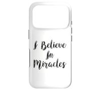 I Believe in Miracles Spirit Écriture Bible Verse chrétienne Coque pour iPhone 17 Pro
