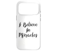 I Believe in Miracles Spirit Écriture Bible Verse chrétienne Coque pour iPhone 17 Pro Max