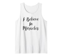 I Believe in Miracles Spirit Écriture Bible Verse chrétienne Débardeur