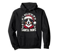 I Believe In Santa Paws Bouvier bernois de Noël Sweat à Capuche