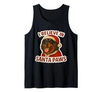 I Believe in Santa Paws Chien Mastiff Tibétain Merry Christmas Débardeur