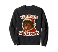 I Believe in Santa Paws Chien Mastiff Tibétain Merry Christmas Sweatshirt