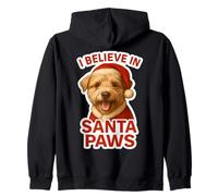 I Believe in Santa Paws Glen of Imaal Terrier Chien Noël Sweat à Capuche