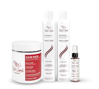 I Belli Capelli Ravenna - Coffret Shampooing à l’Aloe Vera, Après-Shampooing, Masque Capillaire & Huile Réparatrice - Hydratation Profonde, Réduction de la Casse, Cheveux Secs & Abîmés - Sans Sulfates