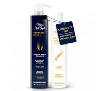 I Belli Capelli Torrano - Soin Lissant à la Kératine en 1 Étape, Sans Formol - Nanoplastie pour Lisser les Cheveux 500 ml (16.9 fl.oz) + Shampooing Purifiant Profond 300 ml (10.1 fl.oz)