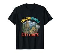 I Belong Beyond City Limits Design Aventure en Plein air T-Shirt