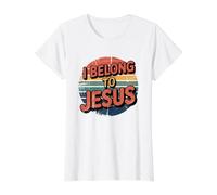I Belong to Jesus T-Shirt Graphique avec Valeur, Femme, Blanc, XL