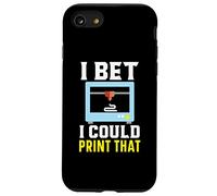 I Bet I Could Print That Machinist CNC Programmer Impression 3D Coque pour iPhone SE (2020) / 7 / 8