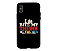 I Bite My Thumb At You Littérature Théâtre Nerds Shakespeare Coque pour iPhone X/XS