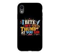 I Bite My Thumb At You Littérature Théâtre Nerds Shakespeare Coque pour iPhone XR
