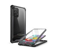 i-Blason Ares Series Coque pour Samsung Galaxy A52 4G/5G (2021) Double Couche Robuste Transparente avec Protecteur d'écran intégré (Noir)