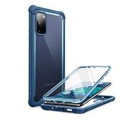 i-Blason Ares Series Coque pour Samsung Galaxy S20 FE 5G (Version 2020), Double Couche Robuste Transparente avec Protection d'écran intégrée (Bleu) - 6.5 pouces