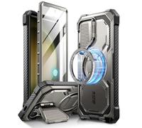 i-Blason Armorbox - Coque MagSafe pour Samsung Galaxy S24 Ultra avec Coque d'appareil Photo [Prend en Charge Le Chargeur sans Fil] Coque intégrale à 360° avec Protecteur d'écran et béquille pour S24