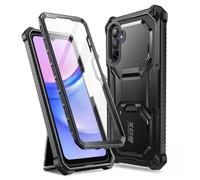 i-Blason Armorbox Series Coque pour Samsung Galaxy A16 (Version 2024), Coque intégrale Robuste avec béquille avec Protecteur d'écran intégré pour Galaxy A16 (Noir)