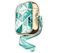 i-Blason Coque pour AirPods 2 / AirPods 1, Étui de Protection 360° [Cosmo] Housse Motif Paillette Style Élégant (Jade Vert)