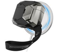 i-Blason Coque pour Airpods 4 [Chargement MagSafe Compatible] [Auto-Verrouillage Magnétique] (Matrix) Étui de Protection Militaire avec Cordon pour Airpods 4e Génération, Noir