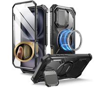 i-Blason Coque pour iPhone 16 avec Protecteur Caméra Support Intégrés [Compatible avec Bouton Caméra & MagSafe] [Protection Militaire] Armorbox Coque Intégrale avec Protection d’Ecran, Noir