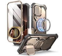 i-Blason Coque pour iPhone 16 Pro Max avec Protecteur Caméra Support Intégrés [Compatible avec Bouton Caméra & MagSafe] [Protection Militaire] Armorbox Coque Intégrale avec Protection d’Ecran, Or Rose