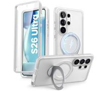 i-Blason Coque pour Samsung Galaxy S26 Ultra avec Support [Protecteur d'Ecran Intégré] [MagSafe Compatible] (Cosmo) Support Anneau Ultra-Fine Magnétique Intégral Boîtier pour S26 Ultra, Givre